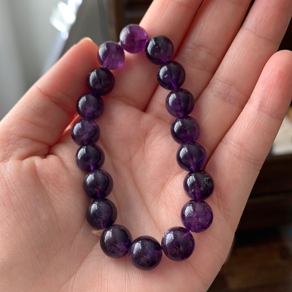 Natural Amethyst Bracelet - Picture 1 of 5